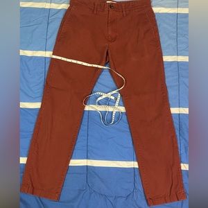 Goodfellow & Co Mens Slim Hennepin Chino 31x30 - Burnt Orange